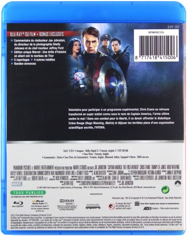 Captain America: The First Avenger (Captain America: Pierwsze starcie) [Blu-Ray]