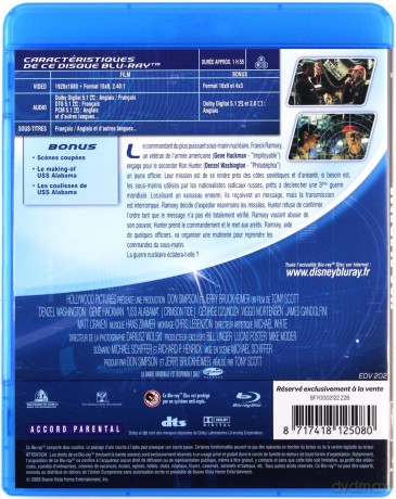 Crimson Tide (Karmazynowy przypływ) [Blu-Ray]