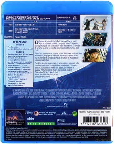 Pirates of the Caribbean: Dead Man's Chest (Piraci z Karaibów: Skrzynia umarlaka) (Disney) [2xBlu-Ray]
