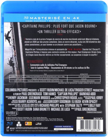 Captain Phillips (Kapitan Phillips) [Blu-Ray]