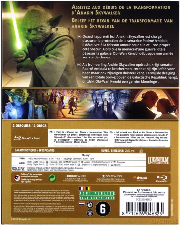 Star Wars: Episode II - Attack of the Clones (Gwiezdne wojny: Część II - Atak klonów) [2xBlu-Ray]