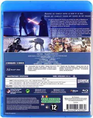 Star Wars: Episode V - The Empire Strikes Back (Gwiezdne wojny: Część V - Imperium kontratakuje) [2xBlu-Ray]