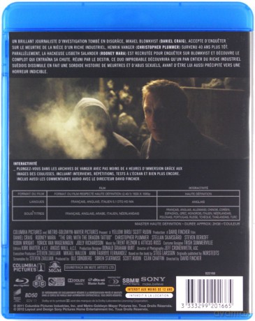 The Girl with the Dragon Tattoo (Dziewczyna z tatuażem) [2xBlu-Ray]