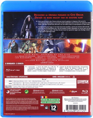Star Wars: Episode III - Revenge of the Sith (Gwiezdne wojny: Część III - Zemsta Sithów) [2xBlu-Ray]