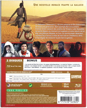 Star Wars: Episode VII - The Force Awakens (Gwiezdne wojny: Przebudzenie Mocy) [2xBlu-Ray]
