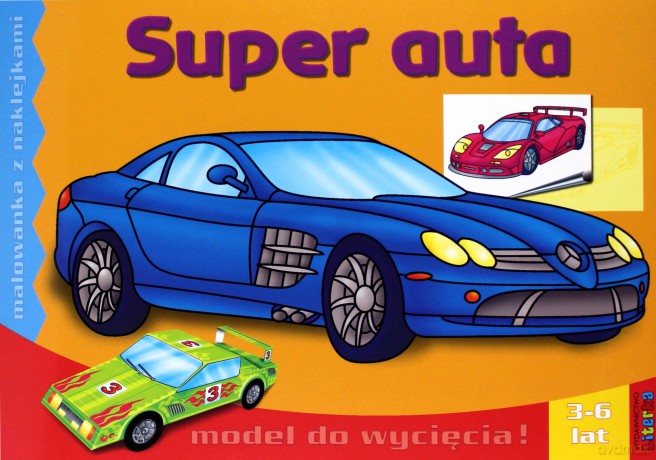 Super Auta Malowanka Z Naklejkami [KSIĄŻKA]