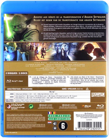 Star Wars: Episode II - Attack of the Clones (Gwiezdne wojny: Część II - Atak klonów) [2xBlu-Ray]