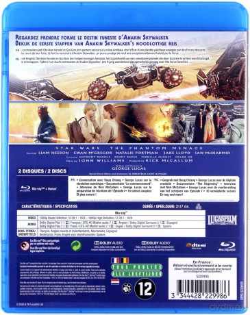 Star Wars: Episode I - The Phantom Menace (Gwiezdne wojny: Część I - Mroczne widmo) [2xBlu-Ray]