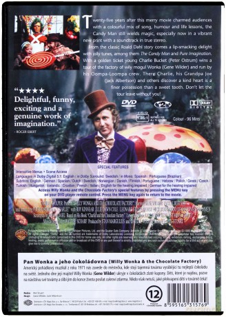 Willy Wonka i fabryka czekolady [DVD]