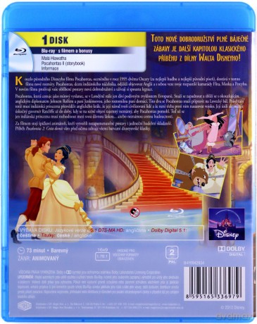 Pocahontas II: Podróż do Nowego Świata (Disney) [Blu-Ray]