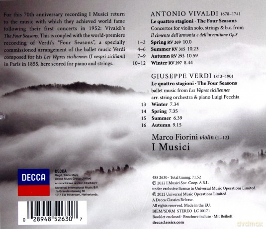 I Musici: The Four Seasons [CD]