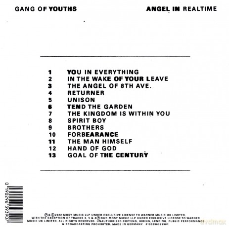 Gang Of Youths: Angel In Realtime [CD]