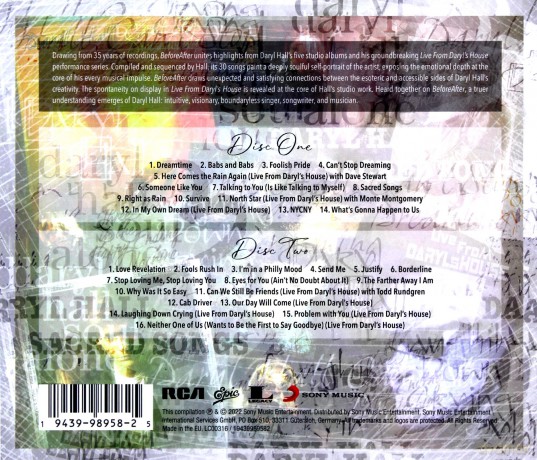 Daryl Hall: Before After [2CD]