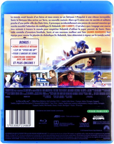 Sonic the Hedgehog (Sonic. Szybki jak błyskawica) [Blu-Ray]