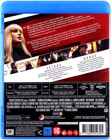 Red Sparrow (Czerwona jaskółka) [Blu-Ray]