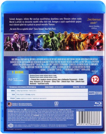 Avengers: Wojna bez granic [Blu-Ray]
