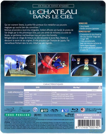 Laputa: Castle in the Sky (Laputa - podniebny zamek) (steelbook) [Blu-Ray]+[DVD]