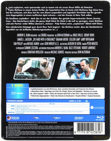 Die Hard: With a Vengeance (Szklana pułapka 3) (steelbook) [Blu-Ray]