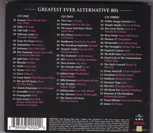 Greatest Ever! Alternative 80s - The Definitive Collection [BOX] [3CD]