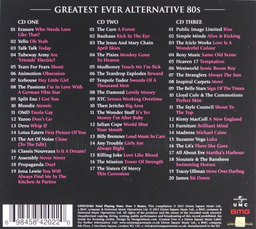 Greatest Ever! Alternative 80s - The Definitive Collection [BOX] [3CD]