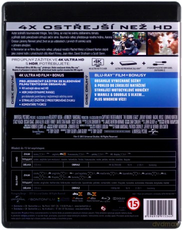 Bourne Kompletna Kolekcja [Blu-Ray 4K]+[Blu-Ray]