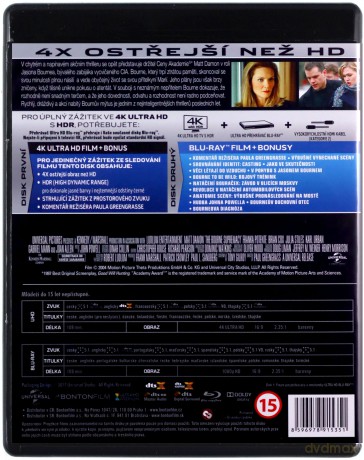 Bourne Kompletna Kolekcja [Blu-Ray 4K]+[Blu-Ray]