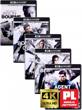 Bourne Kompletna Kolekcja [Blu-Ray 4K]+[Blu-Ray]
