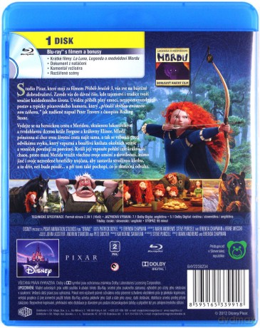 Merida Waleczna (Disney) [Blu-Ray]