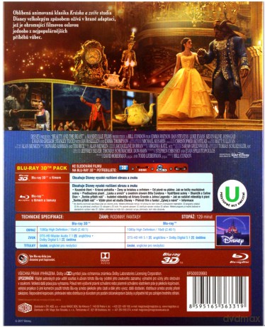 Piękna i Bestia (Disney) [Blu-Ray 3D]+[Blu-Ray]