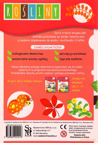 Akademia 2-latka. Rośliny - Ewa Gorzkowska-Parnas, Tomasz Parnas [KSIĄŻKA]