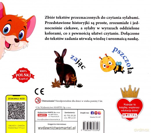 Czytanki sylabowe z zadaniami - Katarzyna Michalec [KSIĄŻKA]