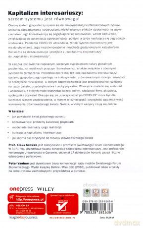 Kapitalizm interesariuszy. Globalna gospodarka a postęp, ludzie i planeta - Klaus Schwab, Peter Vanham [KSIĄŻKA]