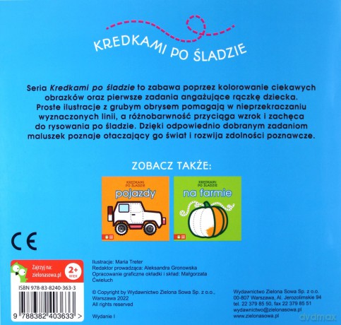 Kredkami po śladzie. Zwierzęta [KSIĄŻKA]