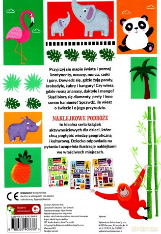 Naklejkowe podróże. Świat. Przyroda [KSIĄŻKA]