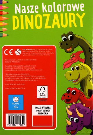 Nasze kolorowe Dinozaury [KSIĄŻKA]