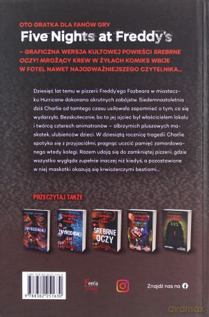 Srebrne oczy (Tom 1) Five Nights At Freddy's - Scott Cawthon [KSIĄŻKA]