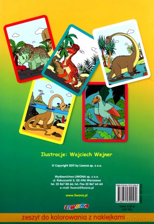 Baw Się Kolorowo Dinozaury [KSIĄŻKA]