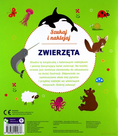 Szukaj i naklejaj. Zwierzęta [KSIĄŻKA]