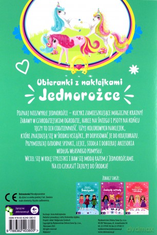 Ubieranki z naklejkami. Jednorożce [KSIĄŻKA]