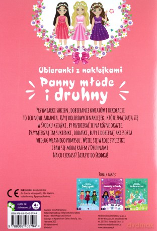 Ubieranki z naklejkami. Panny młode i druhny [KSIĄŻKA]