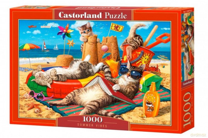CASTORLAND 1000 el. Koty na wakacjach [PUZZLE]