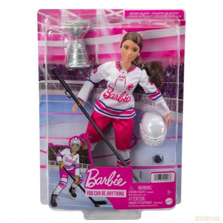 Lalka Barbie Sporty zimowe - Hokeistka