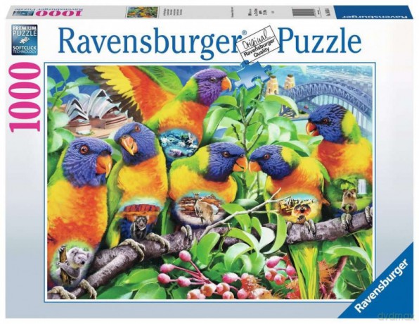 RAVENSBURGER 2D 1000 el. Kraina Lorikeet [PUZZLE]
