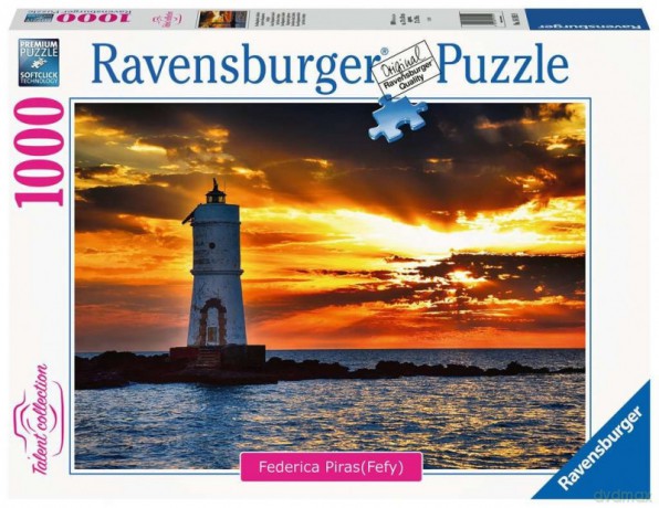 RAVENSBURGER 2D 1000 el. Latarnia morska Ar Men [PUZZLE]