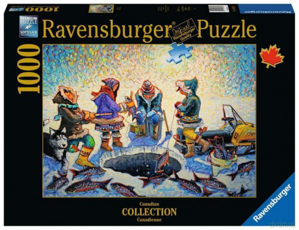 RAVENSBURGER 2D 1000 el. Łowienie pod lodem [PUZZLE]