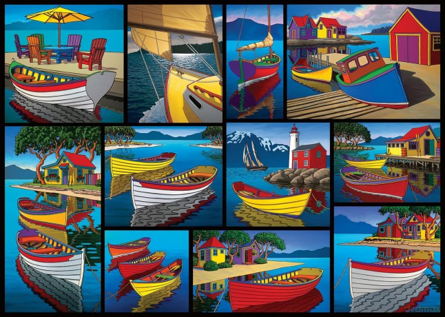 RAVENSBURGER 2D 1000 el. Na wodzie [PUZZLE]