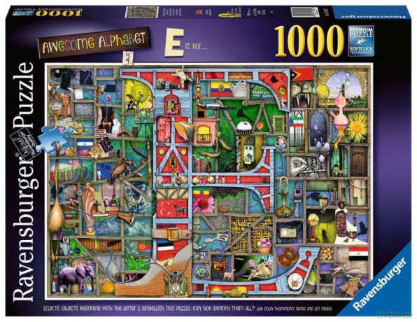 RAVENSBURGER 2D 1000 el. Niesamowity alfabet E [PUZZLE]
