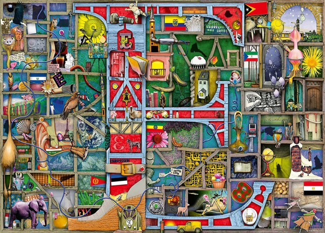 RAVENSBURGER 2D 1000 el. Niesamowity alfabet E [PUZZLE]