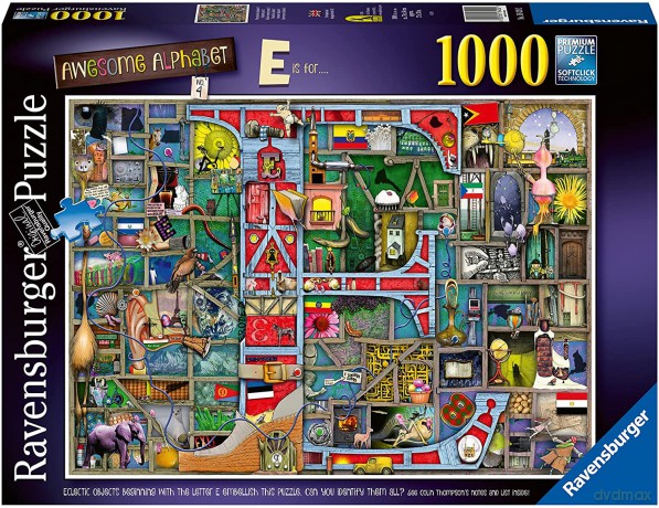 RAVENSBURGER 2D 1000 el. Niesamowity alfabet E [PUZZLE]