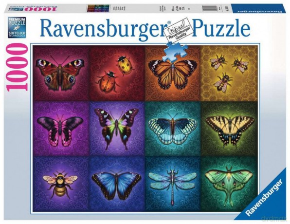 RAVENSBURGER 2D 1000 el. Piękne skrzydlate owady [PUZZLE]